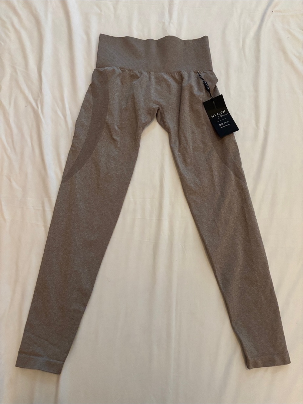 NVGTN Contour 2.0 Seamless Leggings - Taupe High-Waisted Gym Leggings!!